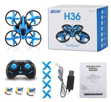 Load image into Gallery viewer, 3 Batteries Mini Drone Rc Quadcopter Fly Helicopter Blade Inductrix Drons Quadrocopter