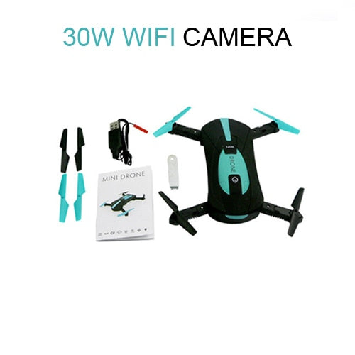 JY018 ELFIE WiFi FPV Quadcopter Mini Foldable Selfie Drone RC Drones with 2MP Camera HD FPV Professional H37 720P RC Helicopter