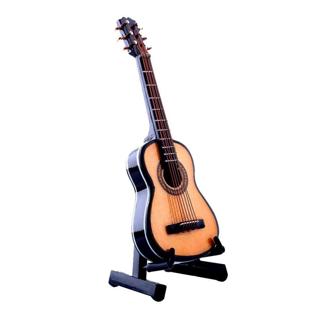 High Quality Mini Miniature Wooden Acoustic Guitar