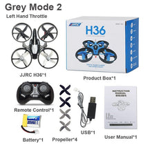 Load image into Gallery viewer, H36 Mini Quadcopter 2.4G 4CH 6-Axis Speed 3D Flip Headless Mode RC Drone