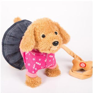 Electric Leash Dog Colorful  Teddy  Toy