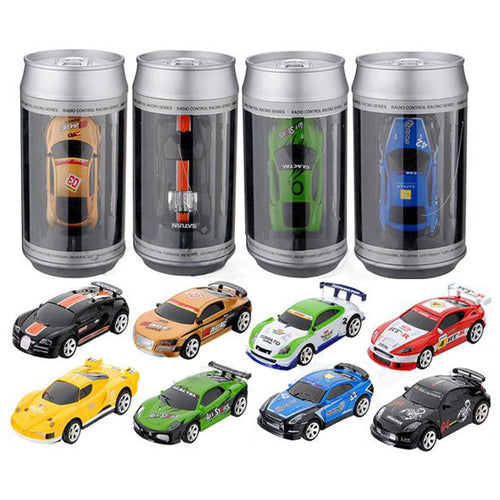 8 Colors Hot Sales 20KM/H Coke Can Mini RC Car Radio Remote Control