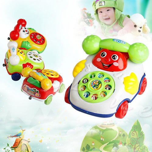 Kawaii Baby Toys Plastic Music Cartoon Phone