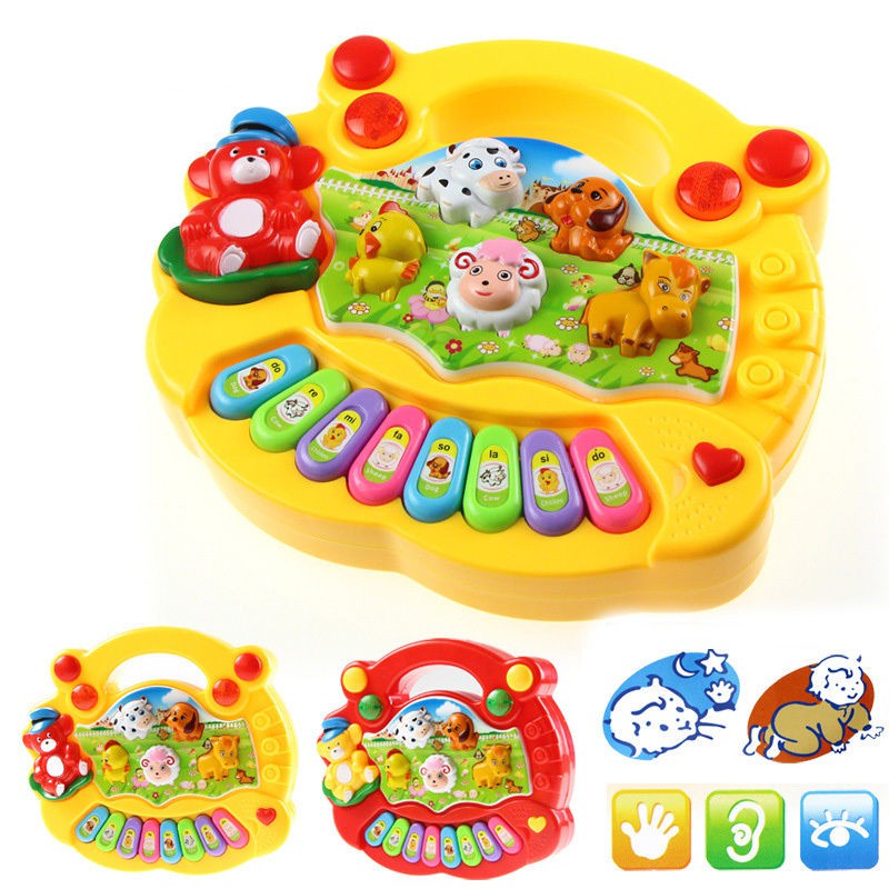 Baby Kids Musical Educational Animal Farm Piano Developmental Toy