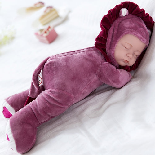 35CM Lifelike Plush Stuffed Newborn Baby Doll