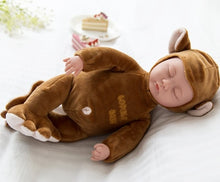 Load image into Gallery viewer, 35CM Lifelike Plush Stuffed Newborn Baby Doll