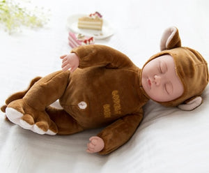 35CM Lifelike Plush Stuffed Newborn Baby Doll