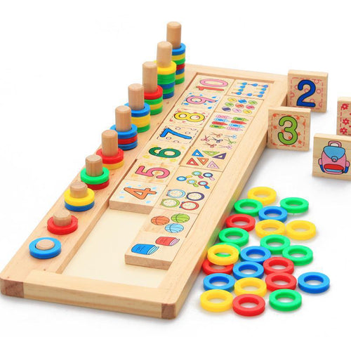 Children Wooden Montessori Materials Learning To Count Numbers