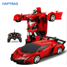 Load image into Gallery viewer, 2In1 RC Car Sports Car Transformation Robots