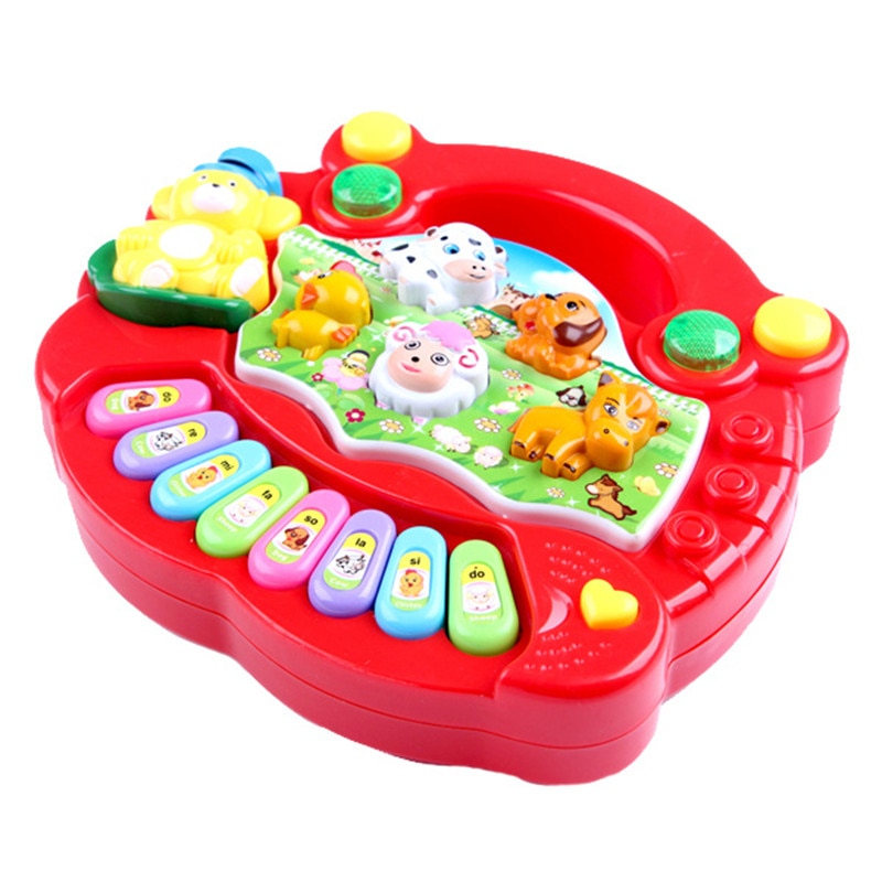 1pc Baby Musical Toys Educational Animal Farm Piano