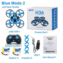 Load image into Gallery viewer, H36 Mini Quadcopter 2.4G 4CH 6-Axis Speed 3D Flip Headless Mode RC Drone