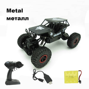 Rc Car 4WD Climbing Rock Rally 4x4 Double Motors Bigfoot Car Remote Control