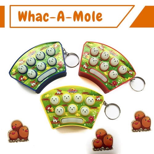 3pcs Hamster Game Mini Handheld Whack-a-mole Game Machine