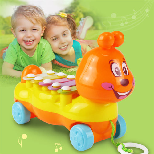 Random Color Baby Kids Carpenterworm Model Musical Xylophone