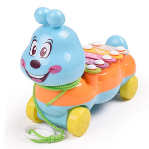 Random Color Baby Kids Carpenterworm Model Musical Xylophone