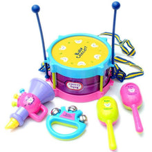 Load image into Gallery viewer, 5pcs Multicolor Educational Baby Kids Roll Drum Musical Instruments