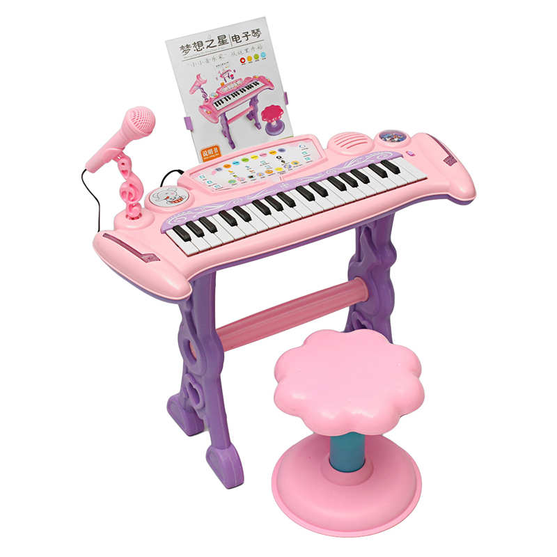 37 Key Kids Pink Electronic Keyboard Piano