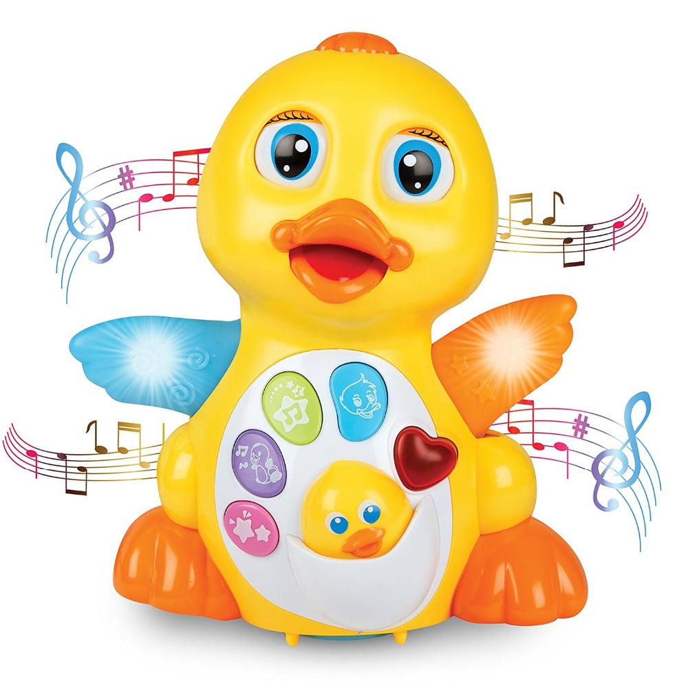 Musical Duck Toy Lights Action With Adjustable Sound