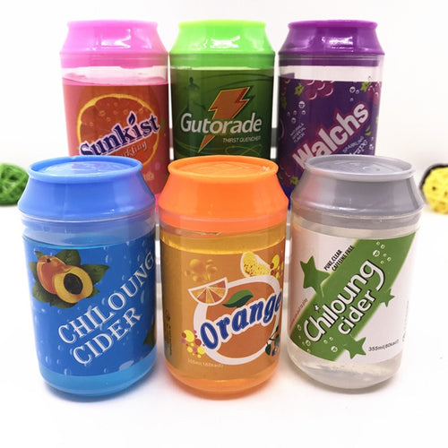 6 Color Cans of Slime DIY Crystal Mud DIY