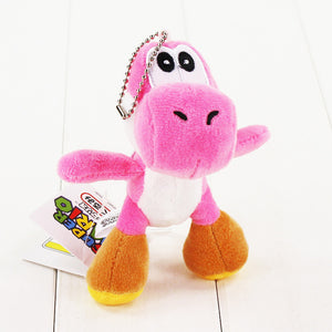 10cm Super Mario Bros Yoshi Stuffed Plush Toys With Keychain Pendant