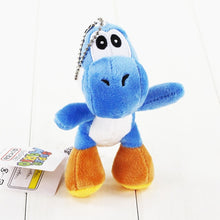 Load image into Gallery viewer, 10cm Super Mario Bros Yoshi Stuffed Plush Toys With Keychain Pendant