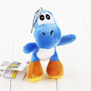 10cm Super Mario Bros Yoshi Stuffed Plush Toys With Keychain Pendant