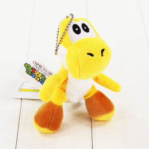 10cm Super Mario Bros Yoshi Stuffed Plush Toys With Keychain Pendant