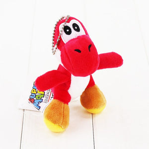 10cm Super Mario Bros Yoshi Stuffed Plush Toys With Keychain Pendant