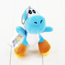 Load image into Gallery viewer, 10cm Super Mario Bros Yoshi Stuffed Plush Toys With Keychain Pendant