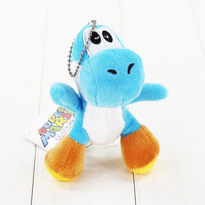 10cm Super Mario Bros Yoshi Stuffed Plush Toys With Keychain Pendant