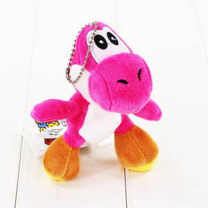 10cm Super Mario Bros Yoshi Stuffed Plush Toys With Keychain Pendant