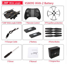 Load image into Gallery viewer, VISUO XS809S Foldable Selfie Drone with Wide Angle 2MP HD Camera WiFi FPV XS809HW Upgraded RC Quadcopter Helicopter Mini Drone