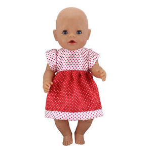 Doll Dress Fit For 43cm Baby Born Zapf Doll and 17inch Doll Accessories