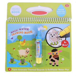 Magic Water Drawing & Coloring Book Doodle with Magic Pen