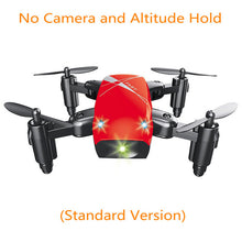 Load image into Gallery viewer, S9HW Mini Drone With Camera HD S9 No Camera Foldable RC Quadcopter Altitude Hold WiFi FPV Micro Pocket Drone