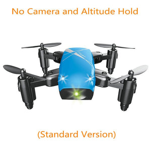 S9HW Mini Drone With Camera HD S9 No Camera Foldable RC Quadcopter Altitude Hold WiFi FPV Micro Pocket Drone