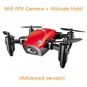 S9HW Mini Drone With Camera HD S9 No Camera Foldable RC Quadcopter Altitude Hold WiFi FPV Micro Pocket Drone