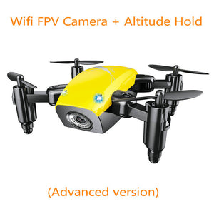 S9HW Mini Drone With Camera HD S9 No Camera Foldable RC Quadcopter Altitude Hold WiFi FPV Micro Pocket Drone