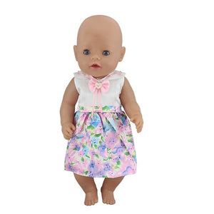 Doll Dress Fit For 43cm Baby Born Zapf Doll and 17inch Doll Accessories