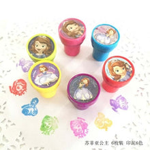 Load image into Gallery viewer, Children DIY Stamp Toy Cartoon Princess Self-ink Stamps