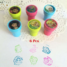 Load image into Gallery viewer, Children DIY Stamp Toy Cartoon Princess Self-ink Stamps