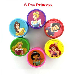 Children DIY Stamp Toy Cartoon Princess Self-ink Stamps