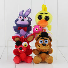 Load image into Gallery viewer, 13-18cm Plush Toys - Foxy Mangle Freddy Fazbear Bear Rabbit Chicken Stuffed Pendant Doll with Gift Bag