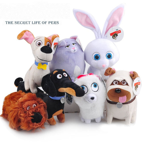 1 pc New Pets Plush Toys Max Snowball Gidget Mel Chloe Buddy