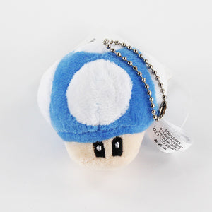 10 Styles 6cm Super Mario Plush Keychain Toad Mushroom