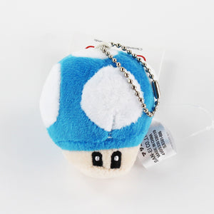 10 Styles 6cm Super Mario Plush Keychain Toad Mushroom