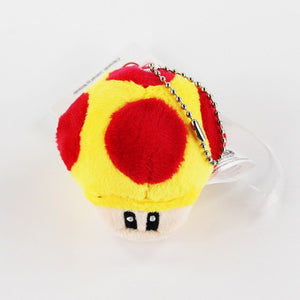 10 Styles 6cm Super Mario Plush Keychain Toad Mushroom