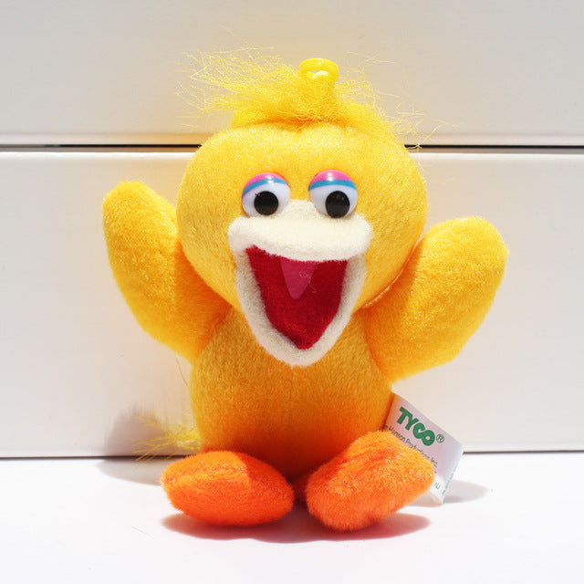 13cm 5 Styles Sesame Street Plush Keychain Toys