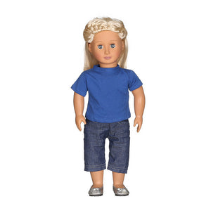 Casual T-shirt Jeans Outfit For 18 inch Girl Doll