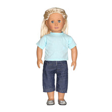 Load image into Gallery viewer, Casual T-shirt Jeans Outfit For 18 inch Girl Doll